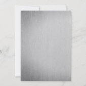 Invitation Crystal Light String White Branch Grey Mariage (Dos)