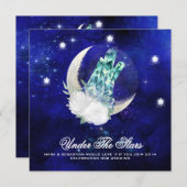 Invitation *~* CRYSTAL MOON STARS Website AR14 RSVP Mariage (Devant / Derrière)