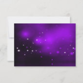 Invitation Crystal Snowflake Purple Noël Party RSVP (Dos)