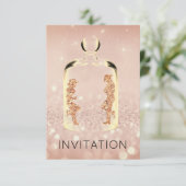 Invitation Crystals Western Move Country Party Rose Cuivre (Debout devant)