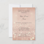 Invitation Crystals Western Move Country Party Rose Cuivre (Dos)