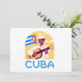 Invitation Cuba Salsa Vintage (Debout devant)