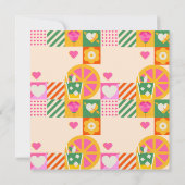 Invitation Cube moderne adulte Anniversaire (Dos)