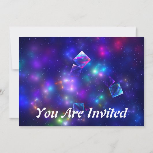 Invitation Cubes cosmiques (Devant)