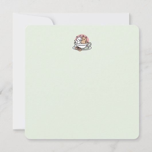 Invitation Cuddin en coupe - Tea Time adorable (Dos)