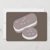 Invitation Cuillère à glace et sandwich à la glace Confetti (Dos)