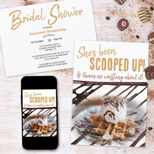 Invitation Cuillère de glace sur une crêpe de mariage
