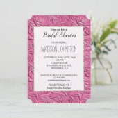 Invitation Cuir Chic Rose Faux (Debout devant)