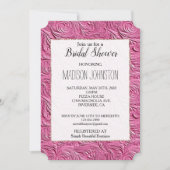 Invitation Cuir Chic Rose Faux (Devant)