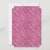 Invitation Cuir Chic Rose Faux (Dos)