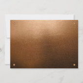 Invitation Cuir de bière rivets Brew N 'Que (Dos)