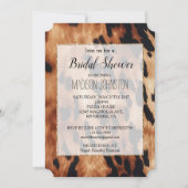 Invitation Cuir de vache marron occidental crème noir (Devant)