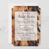 Invitation Cuir de vache marron occidental crème noire  (Devant)