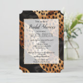 Invitation Cuir de vache occidental Brun Chic Noir (Debout devant)