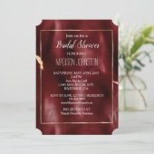 Invitation Cuir de vache Sud-Ouest Rouge profond (Debout devant)