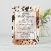 Invitation Cuir de vachette occidentale marron crème (Debout devant)