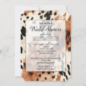 Invitation Cuir de vachette occidentale marron crème (Devant)