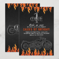 Cuir & Flammes Orange Moto 1 1er Anniversaire