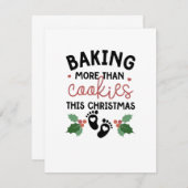 Invitation Cuire autre chose que des biscuits à Noël Grossess (Devant / Derrière)