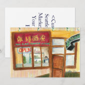 Invitation Cuisine Chinoise (Pike Place Seattle) (Devant / Derrière)