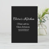 Invitation cuisine cuisine chef ajouter restaurant nom du tra (Debout devant)