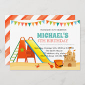 Invitation Cuisine d'aire de jeux intérieure (Devant / Derrière)