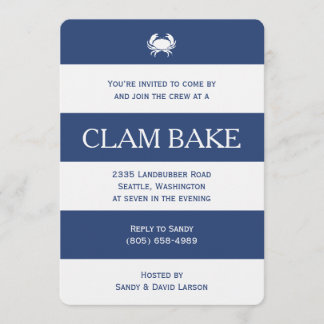 Invitation Cuisine de Clam