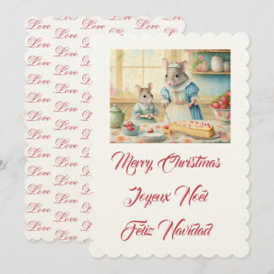 Invitation Cuisine de Noël avec maman