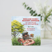 Invitation Cuisine de réunion familiale dans le parc (Debout devant)