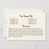 Invitation Cuisine de sauce de pâtes spaghetti livre de recet (Dos)