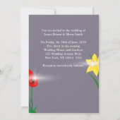 Invitation Cuisine délicieuse cérémonie de Mariage d'amour (Dos)