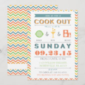 Invitation Cuisine, divertissement et musique Barbeque (barbe (Devant / Derrière)