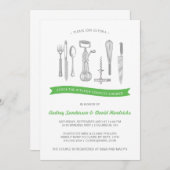 Invitation Cuisine Douche Couples (Devant / Derrière)