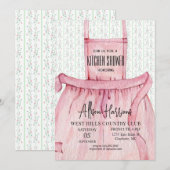 Invitation Cuisine douche invitation, stock cuisine (Devant / Derrière)