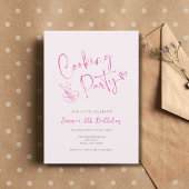 Invitation Cuisine Enfants roses Anniversaire Modèle d'invita