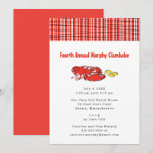 Invitation Cuisine estivale au homard (Devant / Derrière)