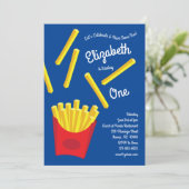 Invitation Cuisine française Frie Enfants 1er anniversaire Fê (Debout devant)