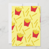 Invitation Cuisine française Frie Enfants 1er anniversaire Fê (Dos)