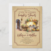 Invitation Cuisine italienne Cadeau pour la cuisine de la dou (Devant)