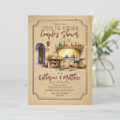 Invitation Cuisine italienne Cadeau pour la cuisine de la dou (Debout devant)