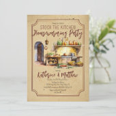 Invitation Cuisine italienne Stock de la cuisine (Debout devant)