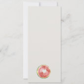 Invitation Cuisine Notre Petit Melon Aquarelle Baby shower ro (Dos)