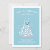 Invitation Cuisine nuptiale Floral Apron Douche (Devant)
