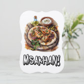 Invitation Cuisine palestinienne Huile de Msakhan - Loi relat (Debout devant)