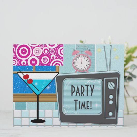 Invitation Cuisine rétro - Cocktail - Dîner - SRF (Debout devant)