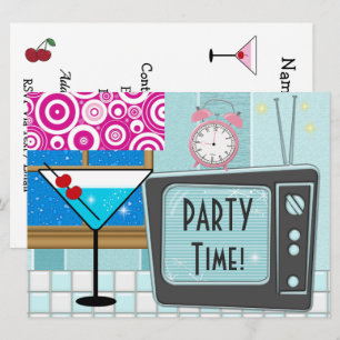 Invitation Cuisine Rétro - Cocktail - Pour toute Fête