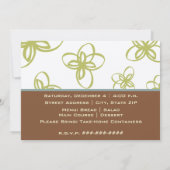 Invitation Cuisine - Retro Stove Brown Orange Blue (Dos)