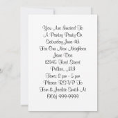 Invitation Cuisine Stock de la Retro Grocery (Dos)