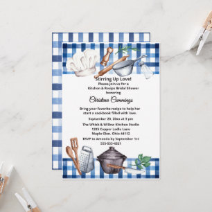 Invitation Cuisine Une Pinchée d'Amour : Réception de Mariage