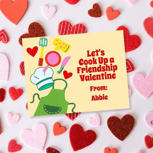 Invitation Cuisinier de la Saint-Valentin
